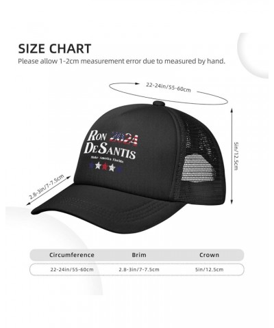 Make America Florida Ron Desantis 2024 Trucker Hat Men Mesh Baseball Cap Women Dad Hat Sun Hat Cowboy Hat Black Black $10.97 ...