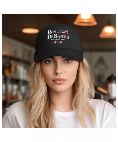 Make America Florida Ron Desantis 2024 Trucker Hat Men Mesh Baseball Cap Women Dad Hat Sun Hat Cowboy Hat Black Black $10.97 ...