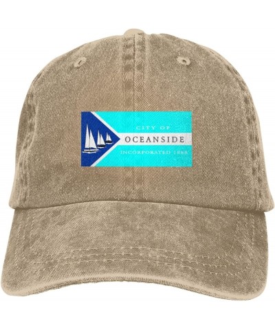 Flag of Oceanside, California Dad Hat Vintage Baseball Cap for Men Women Hats Gifts Trucker Caps Natural $11.15 Baseball Caps