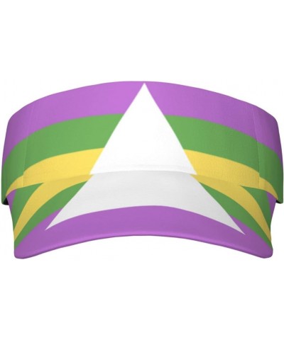 Sun Visors Brazillian Intersex Pride Flag Sunscreen Sport Baseball Empty Top for Women Men Black $15.00 Visors