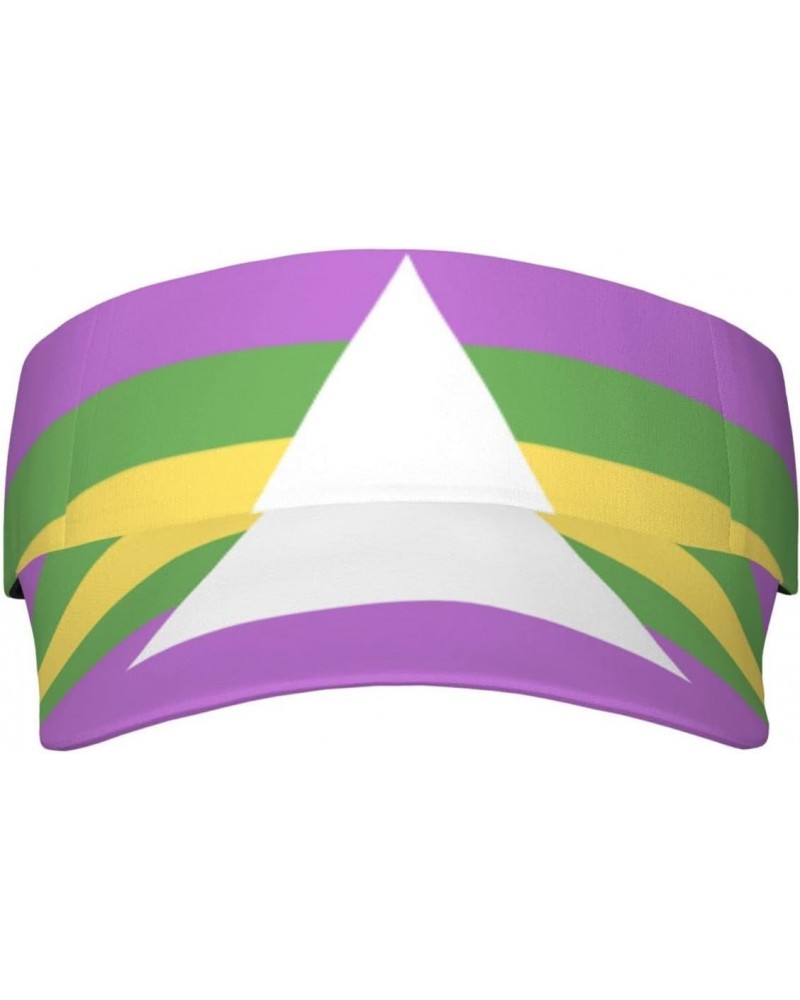 Sun Visors Brazillian Intersex Pride Flag Sunscreen Sport Baseball Empty Top for Women Men Black $15.00 Visors