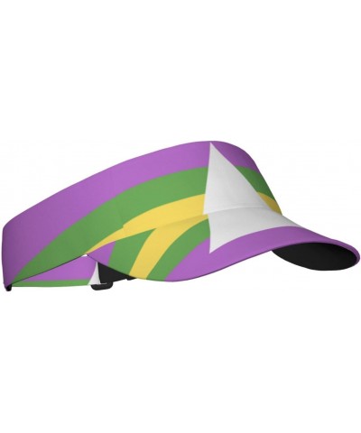 Sun Visors Brazillian Intersex Pride Flag Sunscreen Sport Baseball Empty Top for Women Men Black $15.00 Visors