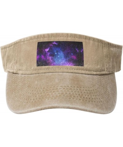 Universe Galaxy Star Space Sun Visor Hats,Open Top Hat for Women and Men,Fishing-Hats,Adult Sunscreen Visor Cap Natural $10.9...