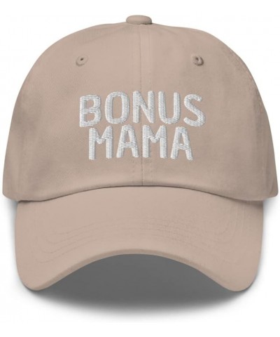 Bonus Mama - Unbiological Mom Gifts, Stepmom from Stepdaughter Stepson, Dad Hat Cap Stone $17.86 Baseball Caps