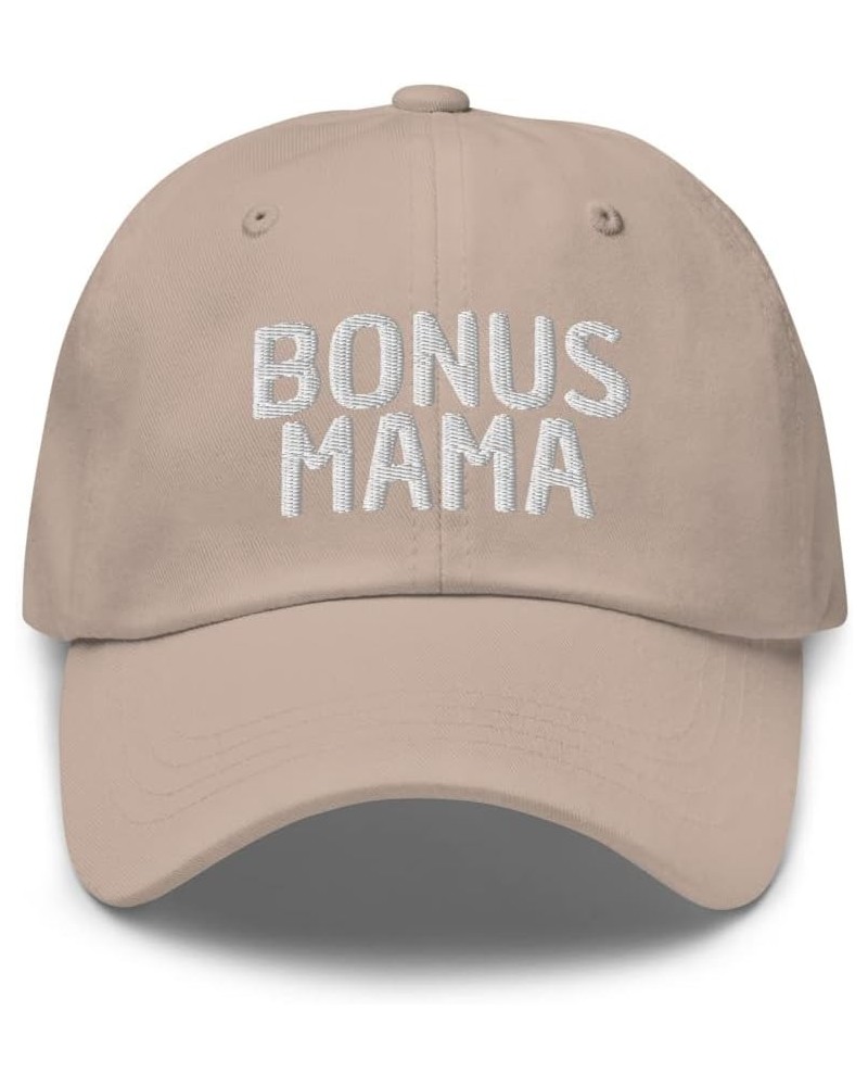 Bonus Mama - Unbiological Mom Gifts, Stepmom from Stepdaughter Stepson, Dad Hat Cap Stone $17.86 Baseball Caps