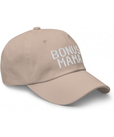 Bonus Mama - Unbiological Mom Gifts, Stepmom from Stepdaughter Stepson, Dad Hat Cap Stone $17.86 Baseball Caps