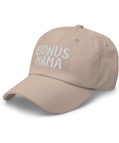 Bonus Mama - Unbiological Mom Gifts, Stepmom from Stepdaughter Stepson, Dad Hat Cap Stone $17.86 Baseball Caps