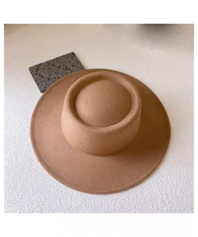 Many Color Solid Ring Top Polyester Fedoras Cap Men Women Leisure Panama Jazz Hat Ivory $20.13 Fedoras