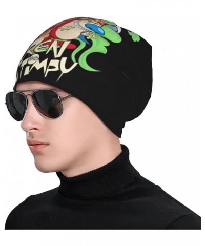 The Ren Anime Stimpy Show Knit Hat Beanie Cap Fashion Knitted Hat for for Men Women Teenager Black $10.63 Skullies & Beanies