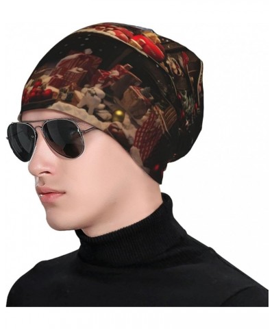 Knit Hat Beanie Winter Hatfor Men andWomenToboggan Cap for Cold Weather,Skate Cap Merry Christmas Day $10.46 Skullies & Beanies