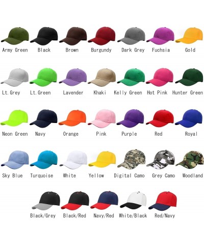 2pcs Baseball Cap for Men Women Adjustable Size for Outdoor Activities Black/Navyred $9.71 Baseball Caps