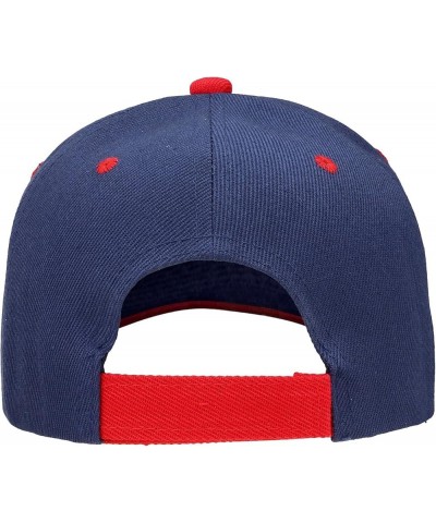 2pcs Baseball Cap for Men Women Adjustable Size for Outdoor Activities Black/Navyred $9.71 Baseball Caps