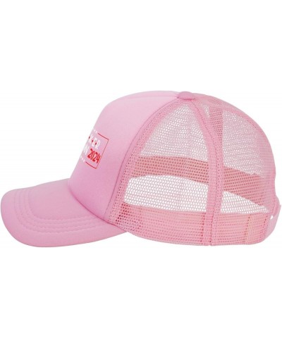 Tucker Carlson 2024 Men's Baseball Hat Original Snapback Cap Adjustable Pink $11.02 Baseball Caps