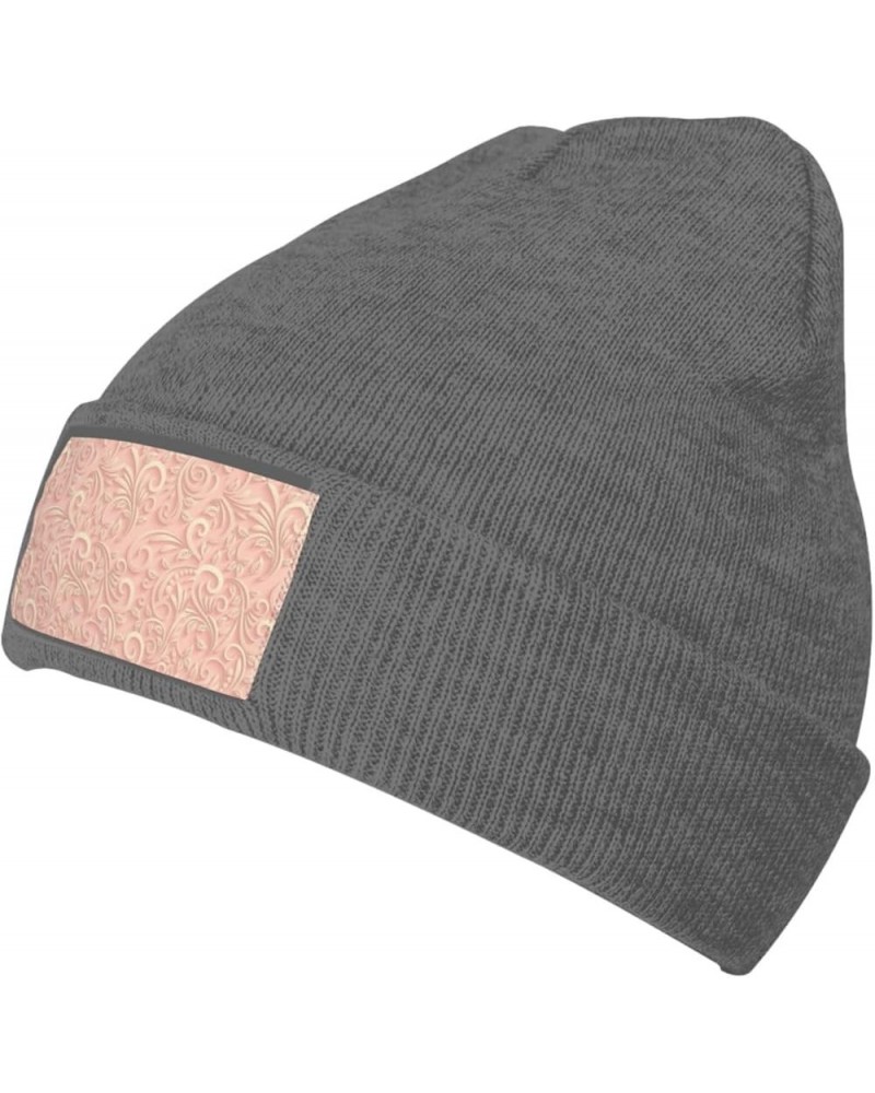 Multifunction Classic Floral Swirling Print Knitted Hat Gifts Outdoor Daily Unisexn Beanie Soft Warm,Elastic Deep Heather $11...