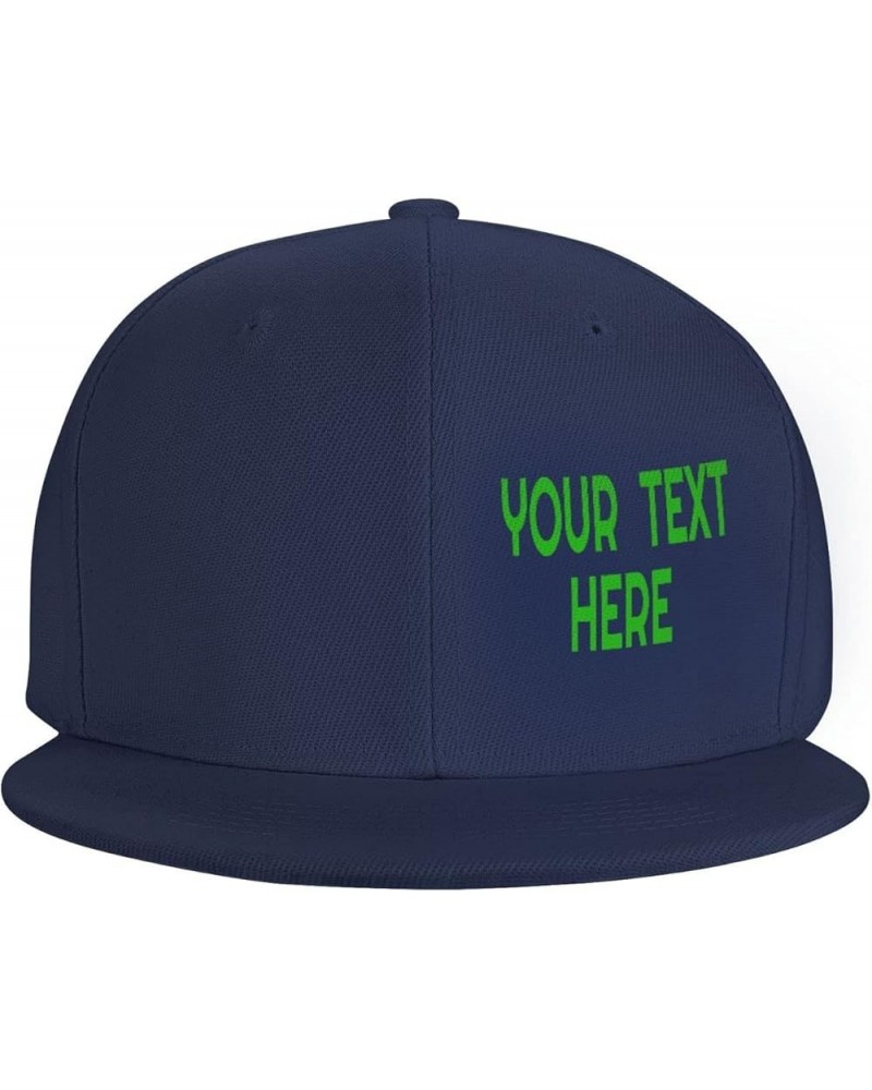 Custom Hats,Custom Text Caps Your Design Here,Add Your Own Text and Design,Classic Mens Womens Trucker Hat Navy Blue-2 $7.12 ...