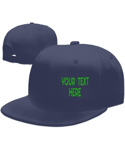 Custom Hats,Custom Text Caps Your Design Here,Add Your Own Text and Design,Classic Mens Womens Trucker Hat Navy Blue-2 $7.12 ...