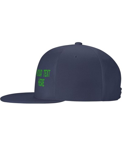 Custom Hats,Custom Text Caps Your Design Here,Add Your Own Text and Design,Classic Mens Womens Trucker Hat Navy Blue-2 $7.12 ...