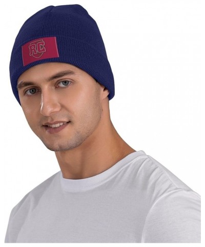 Roanoke College Logo Stretch Beanie Knit Hat for Men Women Winter Fall Spring Warm Cap Navy Blue $13.67 Skullies & Beanies