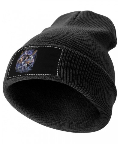 Beanie Hat Halloween Michael Myers Winter Knitted Baggy Slouchy Stretch Scarf Head Wrap Soft Ski Hat Black-style-6 $11.69 Sku...