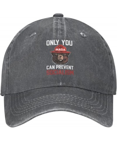 Only You Can Prevent Socialism Flag Baseball Caps Denim Hats Cowboy Knit hat Fisherman's hat Deep Heather $15.54 Baseball Caps