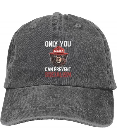 Only You Can Prevent Socialism Flag Baseball Caps Denim Hats Cowboy Knit hat Fisherman's hat Deep Heather $15.54 Baseball Caps