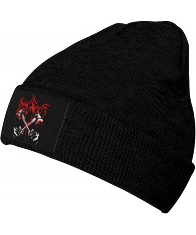 Dying Music Fetus Knit Hat Unisex Winter Trendy Soft Warm Beanie Sports Ski Mens Beanie Hats Black Black $8.84 Skullies & Bea...