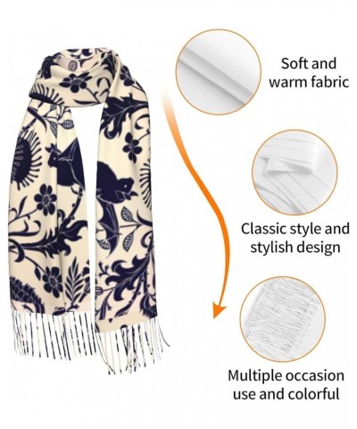 Beagle Patterns Print Tassel Scarf -Women'S Thick Large Blanket Shawl Scarf Winter Warm Shawl Scarf, Bat Pattern $16.44 Scarves