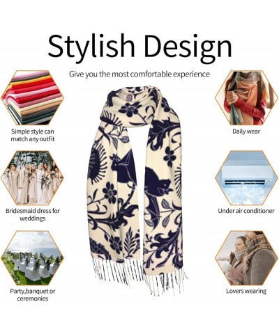 Beagle Patterns Print Tassel Scarf -Women'S Thick Large Blanket Shawl Scarf Winter Warm Shawl Scarf, Bat Pattern $16.44 Scarves